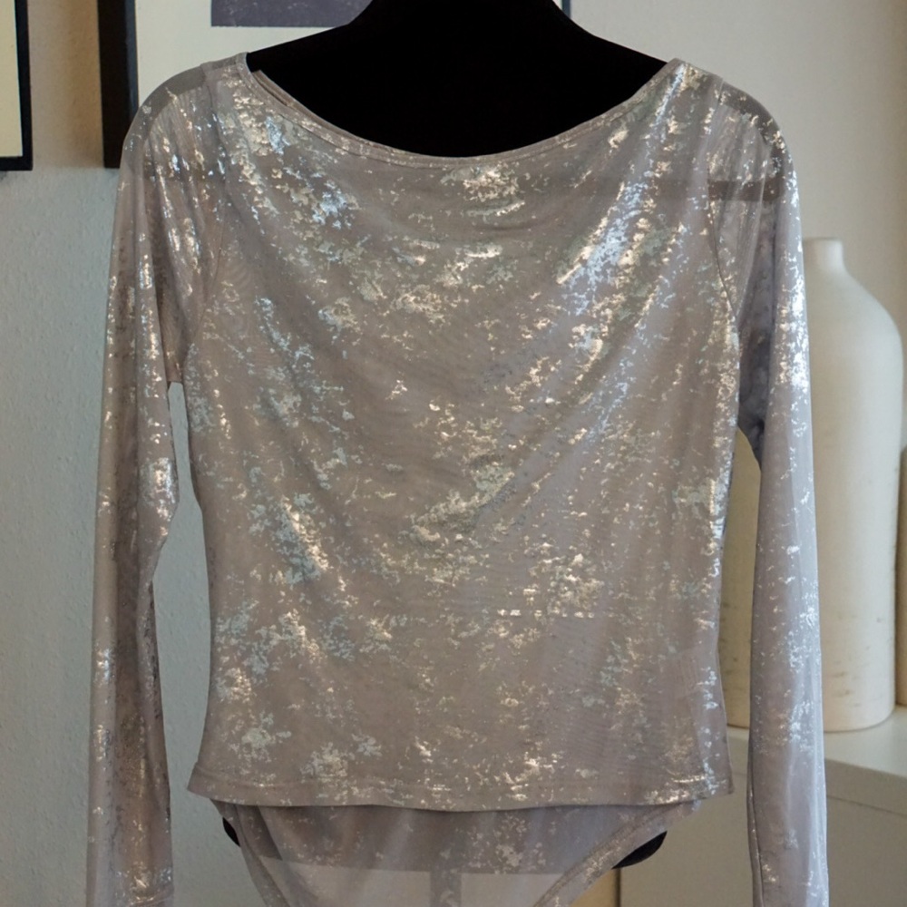 Elegant Women's Silver Blouse